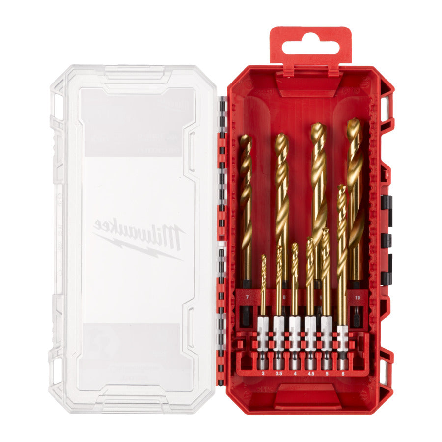 Metallbohrer HSS-G TiN Set 10-tlg. Shockwave