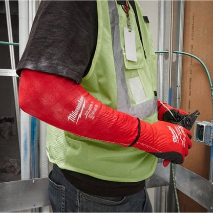 ARM-SCHNITTSCHUTZ KLASSE C, 40 CM ROT