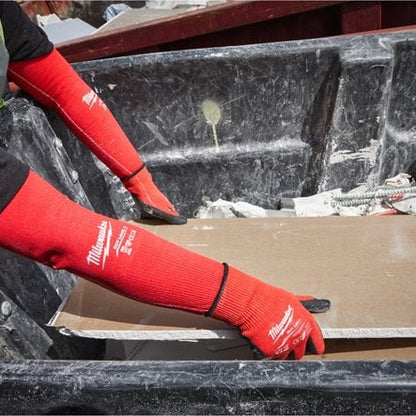 ARM-SCHNITTSCHUTZ KLASSE C, 40 CM ROT