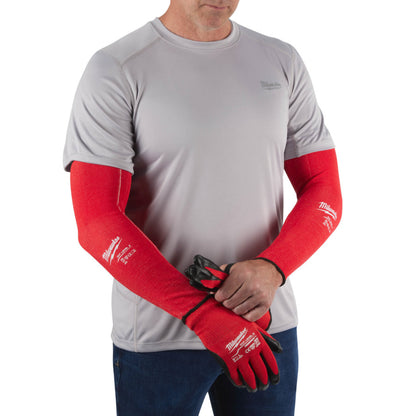 ARM-SCHNITTSCHUTZ KLASSE C, 40 CM ROT