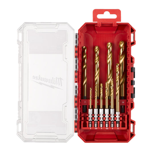 Metallbohrer HSS-G TiN Set 10-tlg. Shockwave